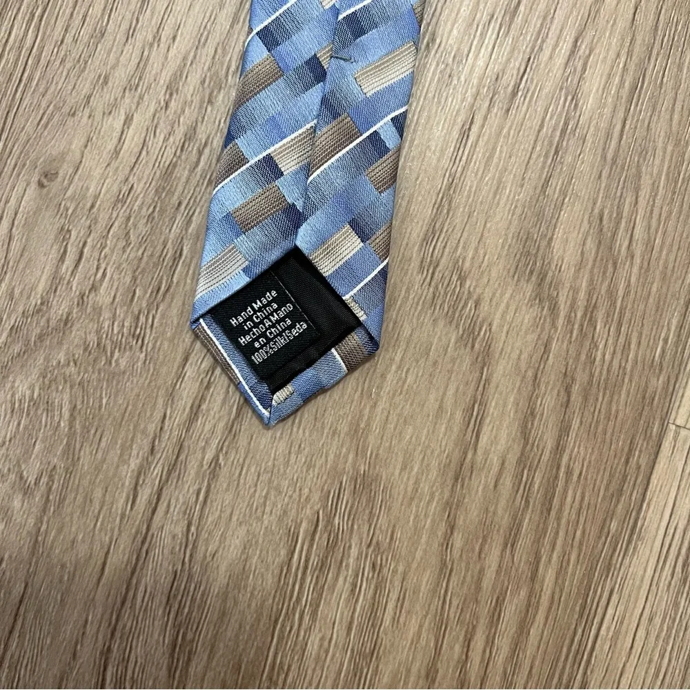 Van Heusen Blue and Black Silk Tie Bundle
